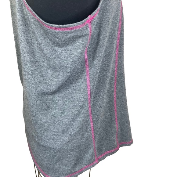 90 Degree Ladies Racerback Activewear Tank Top Gray Pink Size L - Picture 9 of 9